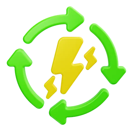 Energiekontrolle  3D Icon