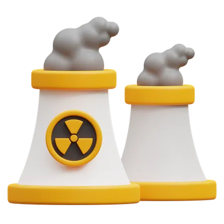 Énergie nucléaire  3D Icon