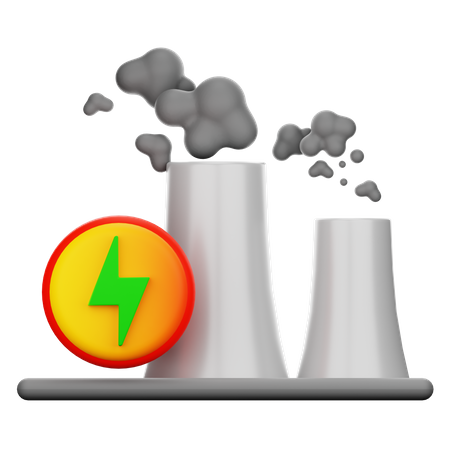Énergie nucléaire  3D Icon