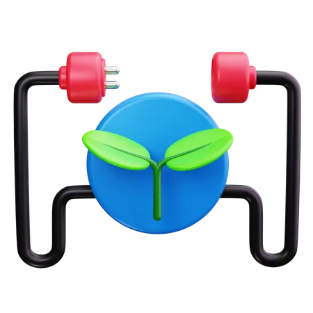 Énergie renouvelable  3D Icon