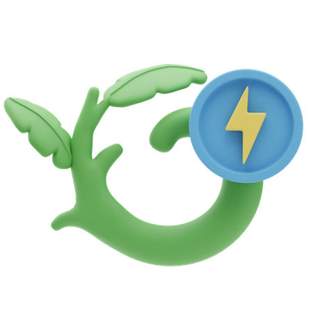 Énergie renouvelable  3D Icon