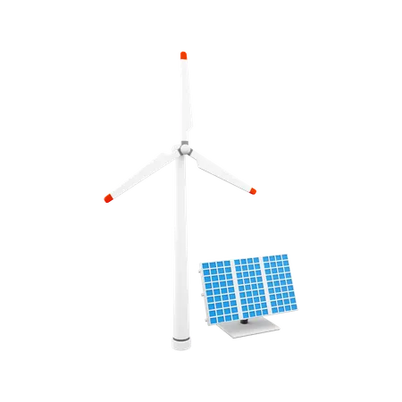 Énergie renouvelable  3D Icon