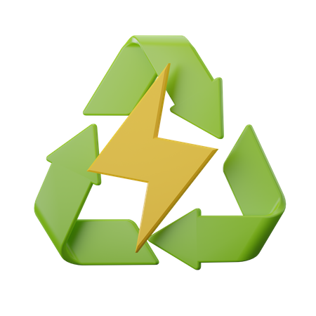 Énergie renouvelable  3D Icon