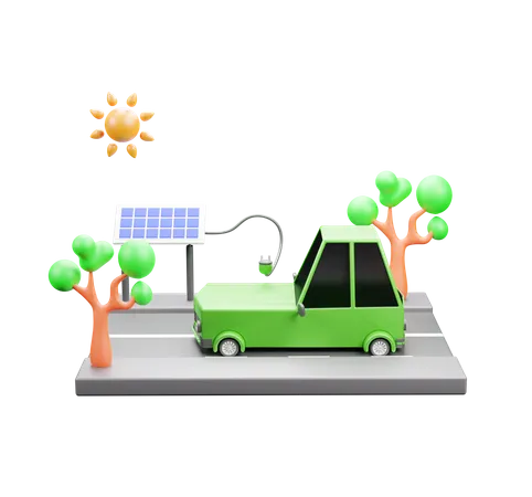 Énergie solaire  3D Icon