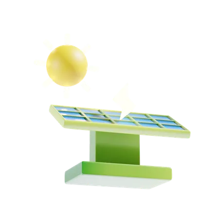 Énergie solaire  3D Icon