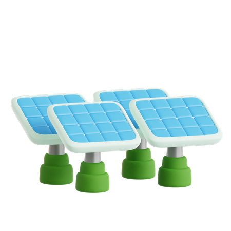 Énergie solaire  3D Icon