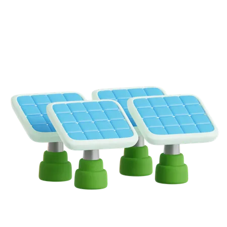 Énergie solaire  3D Icon