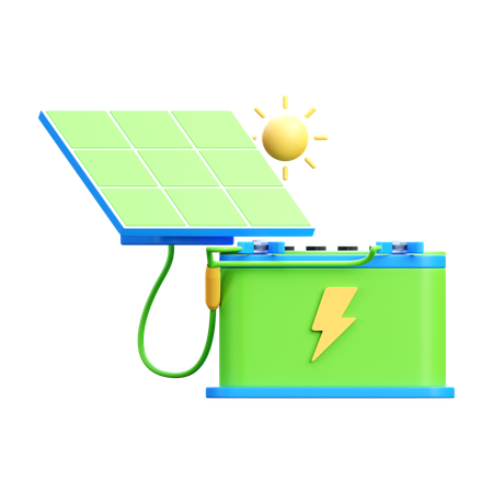 Énergie solaire  3D Icon