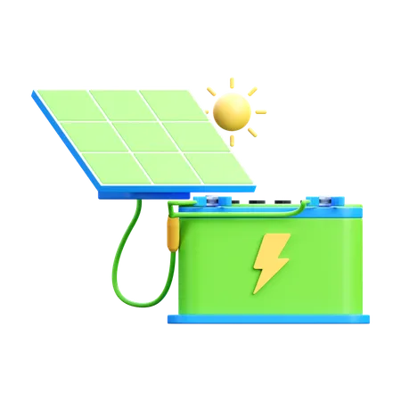 Énergie solaire  3D Icon