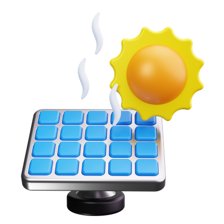 Énergie solaire  3D Icon