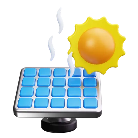 Énergie solaire  3D Icon