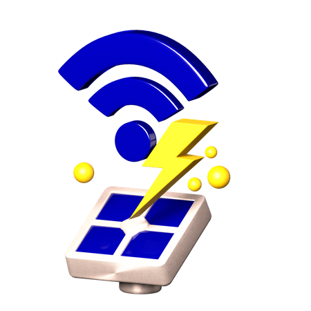 Énergie solaire  3D Icon