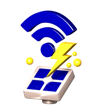 Énergie solaire  3D Icon