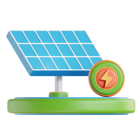 Énergie solaire  3D Icon