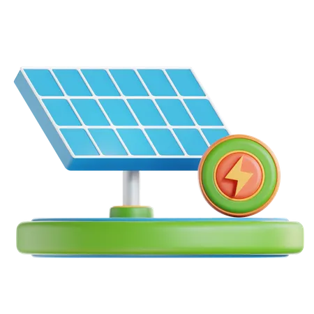 Énergie solaire  3D Icon