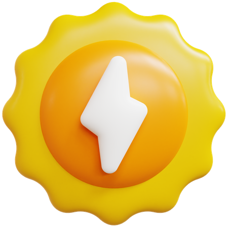 Energie solaire  3D Icon