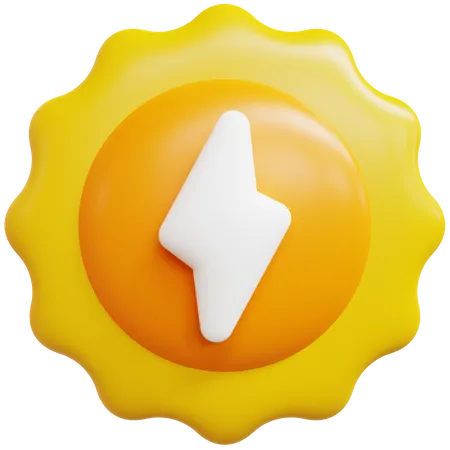 Energie solaire  3D Icon