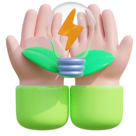 Energie sparen  3D Icon