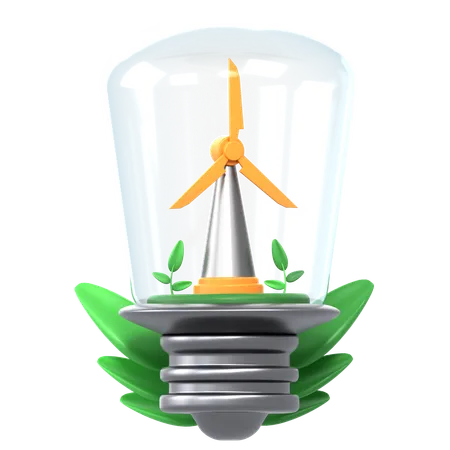 Énergie verte  3D Icon