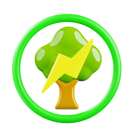 Énergie verte  3D Icon