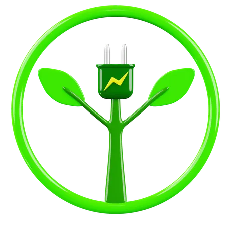 Énergie verte  3D Icon