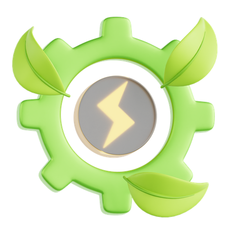 Énergie verte  3D Icon