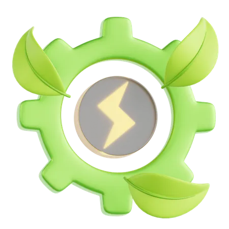 Énergie verte  3D Icon