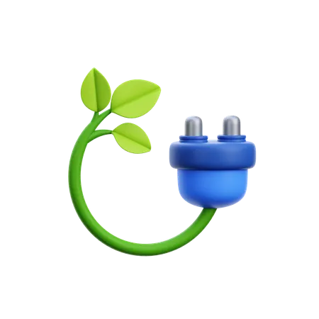 Énergie verte  3D Icon