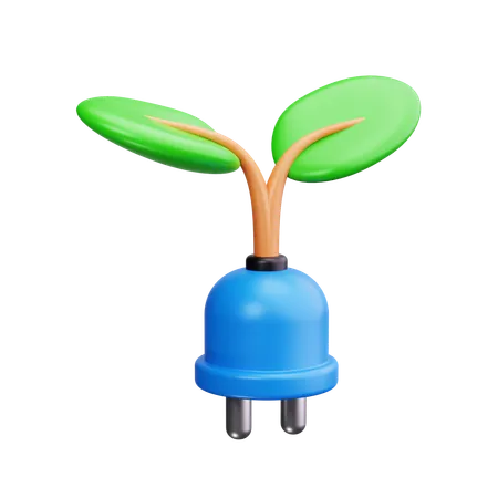 Énergie verte  3D Icon