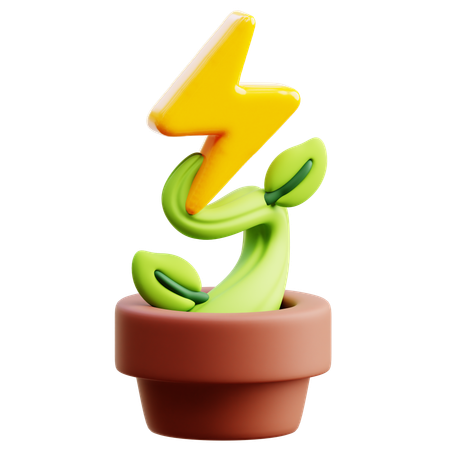 Énergie verte  3D Icon