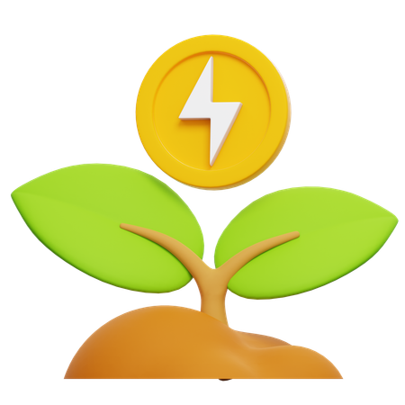 Énergie verte  3D Icon