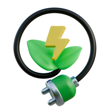 Énergie verte  3D Icon