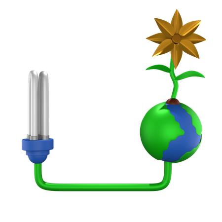 Énergie verte  3D Icon