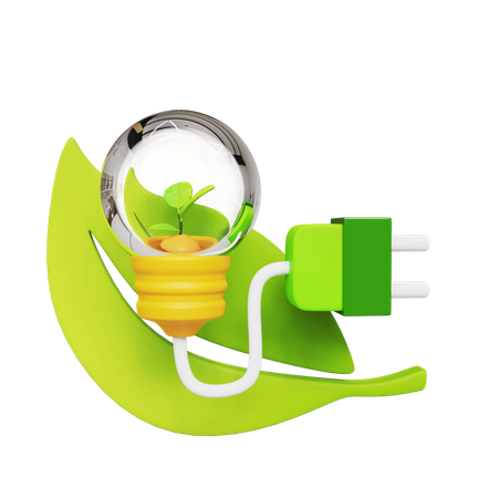 Énergie verte  3D Icon