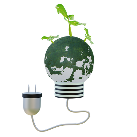 Énergie verte  3D Icon