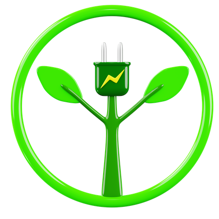 Énergie verte  3D Icon
