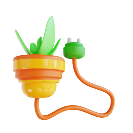 Énergie verte  3D Illustration