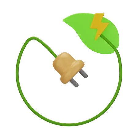 Énergie verte  3D Icon