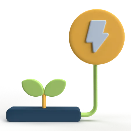 Énergie verte  3D Icon