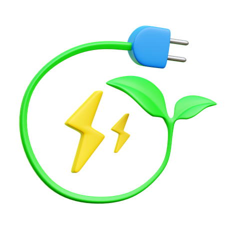 Énergie verte  3D Icon