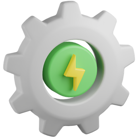 Energie Produktion  3D Icon