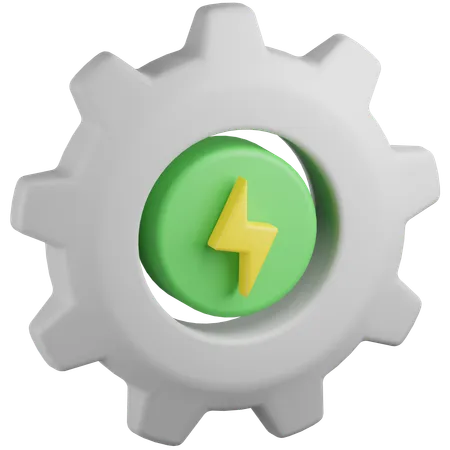 Energie Produktion  3D Icon