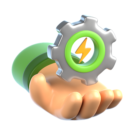 Energiemanagement  3D Icon