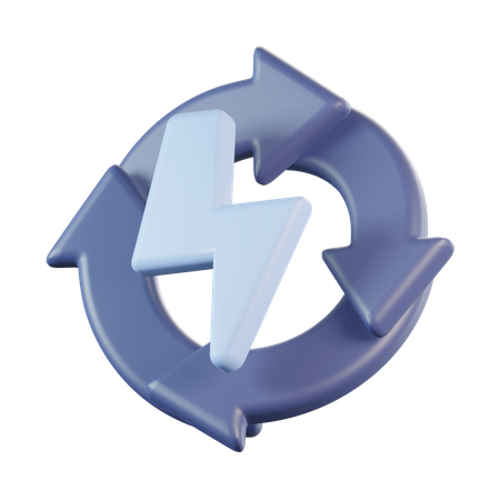 Énergie renouvelable  3D Icon