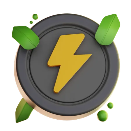 Énergie renouvelable  3D Icon