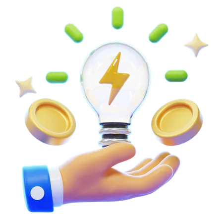 Energie sparen  3D Icon