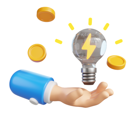 Energie sparen  3D Icon