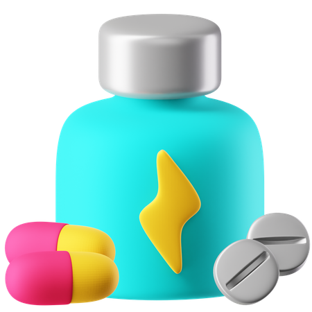 Energizing  3D Icon