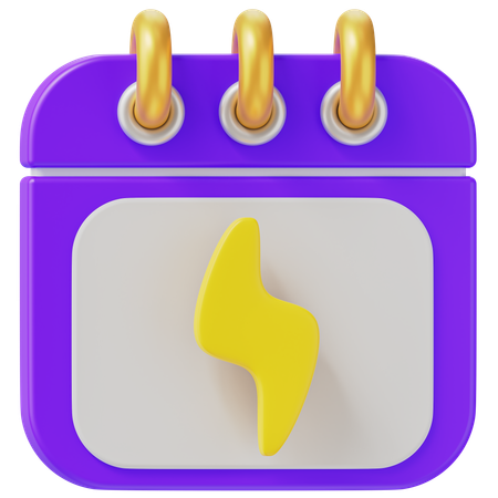 Energy Calendar  3D Icon