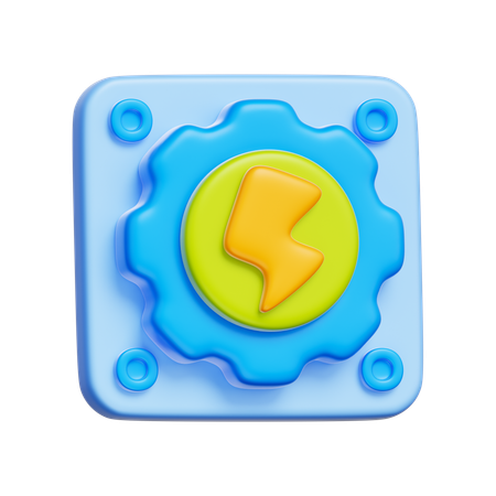 Energy Chip  3D Icon